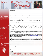 Paul Sock Prayer Letter:  Busy Summer