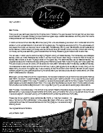 Jerry Wyatt III Prayer Letter:  Many Special Sundays!