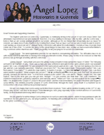 Angel Lopez Prayer Letter:  Continuing Strong in the Power of Christ