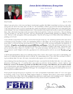 James Belisle Prayer Letter:  Plowing the Fields