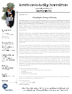 Keith Hamilton Prayer Letter:  In Ireland Putting Together, Teaching, and Traveling