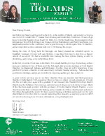 Mark Holmes Prayer Letter:  Furlough
