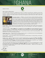 Team Ghana Update:  Prayer Meeting Testimonies