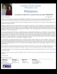 Courtney Godsoe Prayer Letter:  Thanking God for Your, Our Supporters