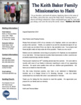 Keith Baker Prayer Letter:  New DVD of Our Work