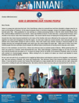 Chad Inman Prayer Letter:  God Is Growing Our Young People