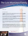 Luis Martinez Prayer Letter:  Privileged to Serve the Lord in Puerto Rico for 16 Years