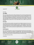 Baraka Hall Prayer Letter:  Vessels