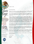 Chris Sage Prayer Letter:  God Is Still Blessing!