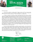 Mark Holmes Prayer Letter:  Return and Prayer Need