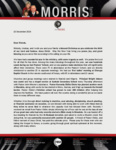 Peter Morris Prayer Letter:  A Year of Blessings and Tragedy
