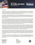 Bob Bowen Prayer Letter:  Tangkhul Naga Baptist Convention 