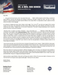 Bob Bowen Prayer Letter:  Go Ye Into All the World!