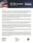 Bob Bowen Prayer Letter:  Glorying in Tribulations