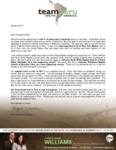 Chris Williams Prayer Letter:  The Generosity of God's People Is Amazing!