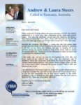 Andrew Steers Prayer Letter:  The Grace and Mercy of God
