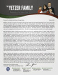 Christopher Yetzer Prayer Letter:  Daily Chores Can Be Opportunities to Plant Seed