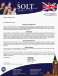 David Solt Prayer Letter: Off Again for Another Year