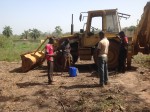 Pastor Rexford Praying Before Ground is Broken in Sunyani