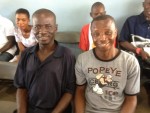 Kwame (left) and his friend Kwame from Ampabame