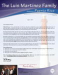 Luis Martinez Prayer Letter:  Spring Program