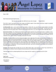 Angel Lopez Prayer Letter:  Please Pray for Bro. Luis!