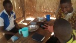 Sakyi works with translator to make the Gospel clear