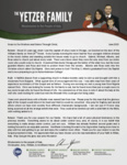 Christopher Yetzer Prayer Letter:  Good News From Chicago to Milano!
