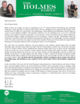 Mark Holmes Prayer Letter:  Conference and Internships