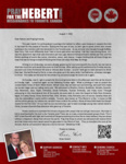 Brian Hebert Prayer Letter:  Oh, Canada!