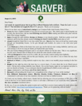 Mike Sarver Prayer Letter:  Spiritual Growth