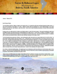 Xavier Lopez Prayer Letter:  A Refreshing Visit to the States