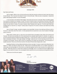 Ron Back Prayer Letter:  Annual Stock-Take Program