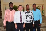 Three Ghanaian Pastors with Pastor Smith