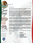 Christopher Sage Prayer Letter:  Productive Pastorate of New Church Plant