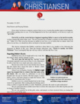 Scott Christiansen Prayer Letter:  Let Not Your Heart Be Troubled