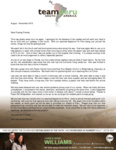 Chris Williams Prayer Letter:  We're Almost There!