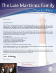 Luis Martinez Prayer Letter:  Increase Our Faith