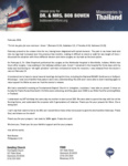 Bob Bowen Prayer Letter:  Recovering From Surgery