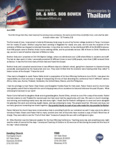 Bob Bowen Prayer Letter:  Soul-Winning Conference in Thailand