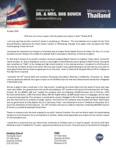 Bob Bowen Prayer Letter:  Revive Us Again