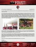 Zach Foust Prayer Letter: Third Anniversary Service