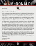 Corey McDonald Prayer Letter: When Five Became Six