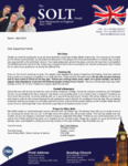 Dave Solt Prayer Letter:  Maturing and Growing Together in Our Walk With Him
