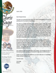 Chris Sage Prayer Letter: A Successful Attendance Program