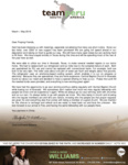 Chris Williams Prayer Letter:  Relying on God