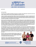 Henry Gonzalez Prayer Letter:  New Ministry in El Salvador!