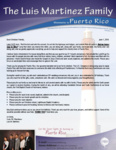 Luis Martinez Prayer Letter: 31st Church Anniversary