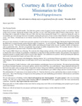 Courtney Godsoe Prayer Letter:  Getting the Gospel Out