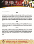 Robert Tirado Prayer Letter:  Temporary Residency Obtained!